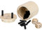 BestSaller SUPER SIX Würfelspiel Holz, Farbe:Natur (2 Stück)