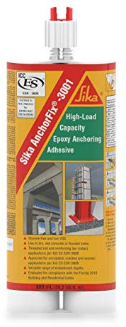 Sika Anchorfix -3001 adhesivo bicomponente para anclajes ad Elevate Rendimiento, sin disolventes tixotropico