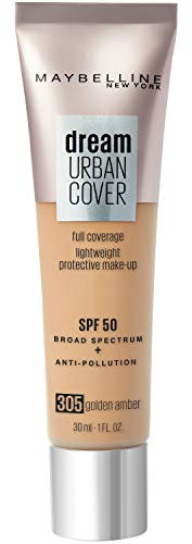 Maybelline New York Dream Urban Cover 305 Golden Amber, 1er Pack (1 x 30 ml)
