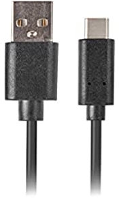 Cable USB LANBERG 2.0 Macho/USB C Macho Quick Charge 3.0 0.5M Negro