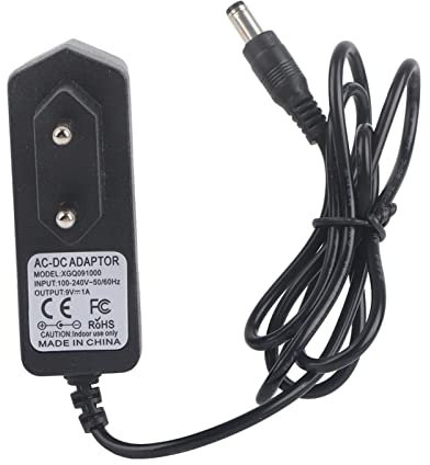 Drfeify Musikinstrument Netzteil, 9V AC/DC Universal Netzteil Zubehör für alle E-Keyboard Digital Bose(EU Stecker)
