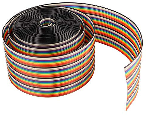 40P Flachbandkabel 127 mm Abstand Pitch Kabel IDC-Kabel Regenbogen Rainbow Color Flachkabel 2m