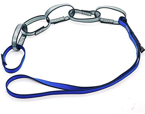 NewDoar 23 kN Nylon sicuro catena arrampicata 16 mm doppio avvolto imbracatura per ancoraggio personale sistema di supporto arrampicata (catena sicura)