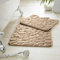 FAIRWAYUK Bathroom Mat Sets 2 Piece - Memory Foam Pedestal Set Non Slip, Super Soft Water Absorbent Toilet Bathroom Rug Sets, Microfibre Large Bathmat (Cream)