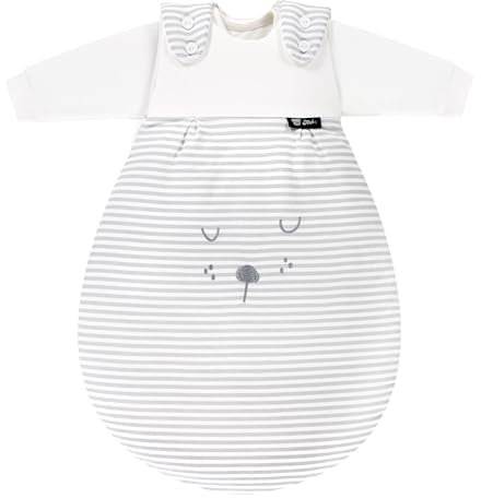 Set Alvi Baby Mäxchen Schlafsack mit Stoffwindel Blaubär/Alvi Außensack & zwei Alvi Innensäcke/Ganzjahresschlafsack mitwachsend