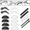 Anti-Slip Glasses Ear Gripper Hook Holder Nose Pad Eyeglasses Temple Tips Sleeve Retainer Silicone Extender for Spectacle Sunglasses Reading Glasses Eyewear,9pairs