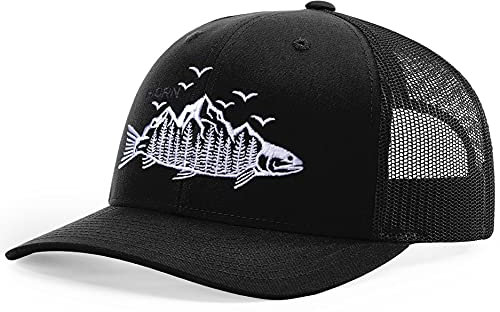 HORN GEAR Trucker Hat - Trout Hat Edition, schwarz / schwarz, Einheitsgröße