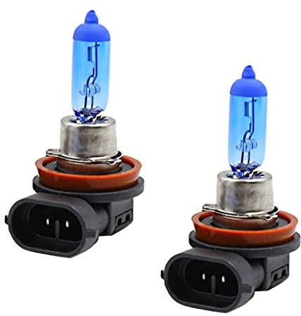 2x Super Weiß H8 35W 12V PGJ19-1 Original Jurmann Trade Xenon Look 6000K Halogen Ersatz PKW Lampe
