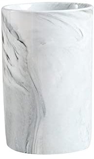wongwongcat Ceramic Toothbrush Holder, Bathroom Mouthwash Cup, Drinking Mug, Coffee Cups, Marble Pattern Pen Holders, 300ml/Pcs (Grey)