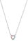 s.Oliver Collier 925 Sterling Silber Mädchen Kinder Halsschmuck, mit Zirkonia synth., 37+3 cm, Silber, Herz, Kommt in Schmuck Geschenk Box, 2034169