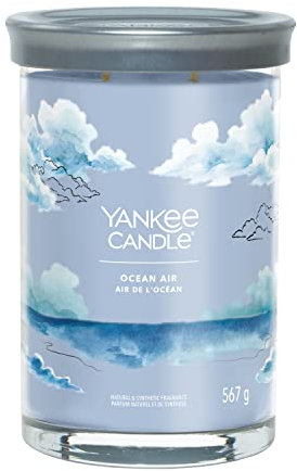 Yankee Candle Signature Duftkerze | große Tumbler-Kerze mit langer Brenndauer „Ocean Air“ | Soja-Wachs-Mix | Perfekte Geschenke für Frauen