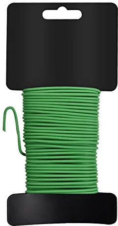 Drwosm 10m Gartendraht für Kletterpflanzen 2,5mm Kletterpflanzen Drahtbinder Gartendraht Gartenkabelbinder weiche Drehbinder für Gartenarbeit Tomatenreben Sträucher Blumen Pflanzenstütze