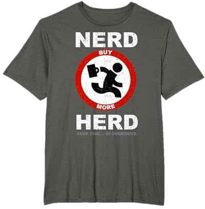 Vintage-Nerd-Herde, Geek Chic im Overdrive T-Shirt