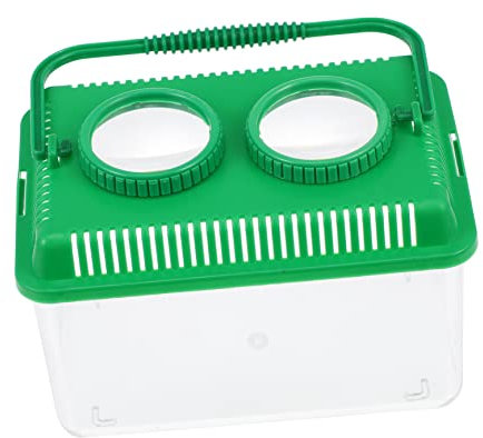 BCOATH Kasten Beobachtungsbox für Insekten Wanzenzuchthaus Goldfischglas im Freien Käfig -Beobachtungsfall für den Außenbereich Plastikdose draussen Lupe Lieferungen Container Kind