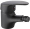 INGUZ | Grifo Bidet | Con Mezclador de Agua Fría y Caliente | Grifo Monomando Fácil Instalación con Flexos Incluidos | Grifo Bidet Para WC con Cartucho Cerámico Serie Viggo | Grifo de Bidet, Negro