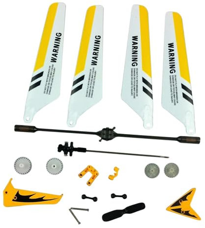 KOMBIUDA S107G Ersatzteilset Gelb Vollständig Rc Hubschrauber Zubehör Robust Für Reparatur Und Austausch Von Defekten Teilen