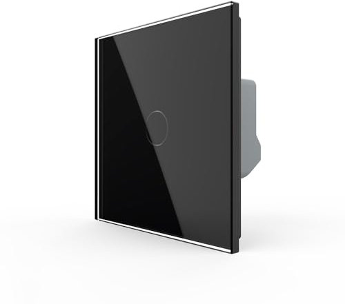LIVOLO interrupteur tactile Facile et pratique,rétroéclairage led,pas de neutre,1 Way,Noir
