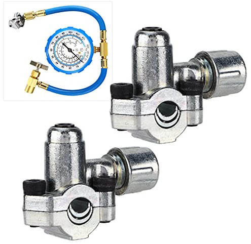 Ausla 2er Pack BPV 31 Piercing Ventil, Einstellbares Ventil Piercing Tap Valve Klimaanlage Kühlschrank Teile für 1/4 Zoll, 5/16 Zoll, 3/8 Zoll Schläuche
