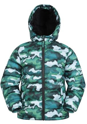 Mountain Warehouse Seasons Kids Padded Hooded Jacket Green 13y