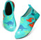 TMEOG Badeschuhe Kinder Wasserschuhe Kleinkind Schwimmschuhe Strandschuhe rutschfeste Aquaschuhe mit Klettverschluss Wattschuhe Meerschuhe Barfussschuhe für Jungen Mädchen(32/33 EU,Dinosaurier)