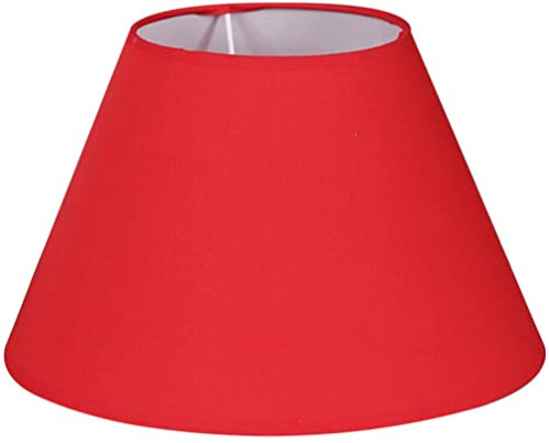Paralume In Tessuto Rosso Di Ricambio E27 Paralume A Cono A Barile Coperture Per Lampadari In Tessuto Naturale Lampada Da Comodino Lampada Da