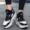 PacuM Roller Skate Schuhe, mit Rädern 2-in-1 Multifunktionale Sneaker, Roller Sneaker Schuhe Einziehbare Skateboard Rollerblades,Nero-44