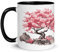 Mug Japon Geisha Samourai Fleurs Cerisier Sakura Montagne Fuji Pagode Paysage Nature Art Tasse Voyage Culture Japonaise Céramique Geek (Geisha)