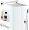 ROVOGO 30x30cm Chrom Unterputz Duscharmatur Set Duschkopf Eckig, Duscharmaturen Komplettset mit Wanneneinlauf und Handbrause aus Edelstahl 304, Ganzmetall Duschsystem Duschset Regendusche mit Armatur
