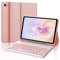 Custodia con Tastiera Retroilluminata Italiana per Samsung Tab A9+, Compatibile con Samsung Tab A9 Plus 11 2023 (SM-X210/X216/X218), Tastiera Bluetooth Portatile Magnetica Staccabile, Rose