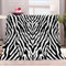 XCQHZYQ Decke Sofa Kuscheldecke Zebra-Tierdruck 130x150 cm Warm Sherpa Sofaüberwurf Decke, Dicke Sofadecke Couchdecke, Flauschige Wohndecke Sofa überwurfdecke