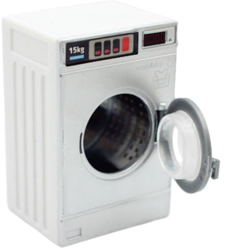 Casiler Mini-puppenhaus-waschmaschinen-Ornamente, Miniatur-gerät, Mini-Waschmaschine-Modell, Puppenhaus-möbelzubehör