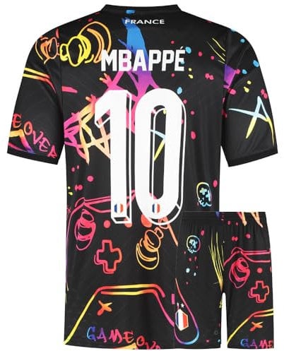Maillot de Foot France Mbappé - Tenue de Football - Enfants et Adultes - Ensemble Foot - 140