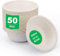 PACK OF 50 LARGE STRONG QUALITY DISPOSABLE BOWLS for HOT & COLD FOODS, SOUP, DESSERTS 12oz/340ml, Ecofriendly Biodegradable Bowls for Birthday & Christmas Parties