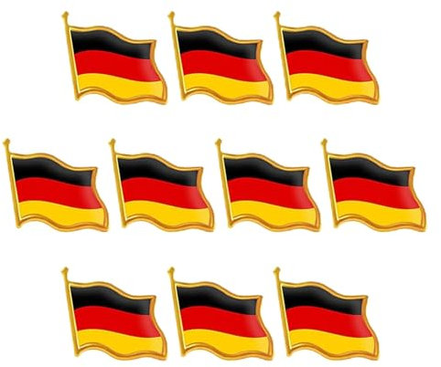 10 Stück Deutschland anstecker Deutschland Pin, Deutschland Anstecknadel Anstecker Fahnenpin