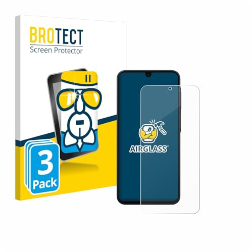 BROTECT Schutzglas für Samsung Galaxy A16 4G | 3 Stück Transparenter Displayschutz Made in Germany Schutzfolie Panzer Folie Glas 9H Anti-Fingerprint Einfache Montage Clear
