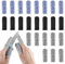 Wanmu 24 Stück Fingerschutz Fingerlinge Schnittfeste Schutzhülle, Fingerhandschuhe, Fingerabdeckungen für Schnitte, Fingerschutz für Garten, Küche, Arbeit, Skulptur, rutschfeste wiederverwendbare