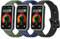 Pack 3 Straps for Huawei Band 9/Huawei Band 8/Huawei Band 10 Strap Replacement Women Men,Soft Silicone Sport Accessory Wristband for Band 8/9/10 Smart Fitness Tracker (Black/Navy/Olive Green)