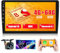 Hikity Qualcomm Snapdragon 8-Core 4+64G Android 15 Radio Coche 2 DIN con Carplay Android Auto inalámbrico, Pantalla Táctil de 9 Pulgadas con Modelo de Coche 3D WiFi GPS BT FM/RDS DSP SWC CAM Mic