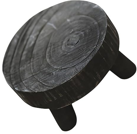 MAGICLULU Solid Wood Pallet round Pedestal Stand for Food Display Wood Riser Plant Stand for Indoor Use for Plant Shelf and Tiered Display