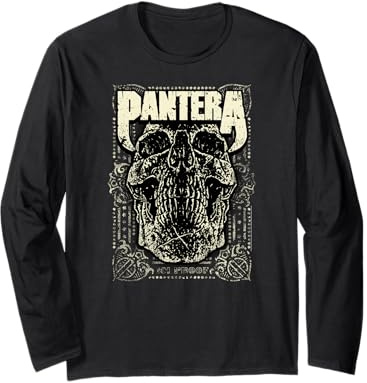Official Pantera Revolution Skull Heavy Metal Band Long Sleeve T-Shirt