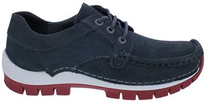 Wolky Seamy Fly Halbschuh 0473411-210, Antique Nubuck Leather, Anthracite, Wechselfußbett Grau Gr. 40