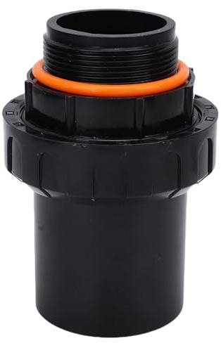 SIXRUN Sand Tank Wasserpumpenverschraubung, PVC Poolpumpen-Fitting mit Gewindeverbinder und Gummidichtung für Schwimmbadfiltersystem und Schlauchanschluss (2,0 Zoll G2)