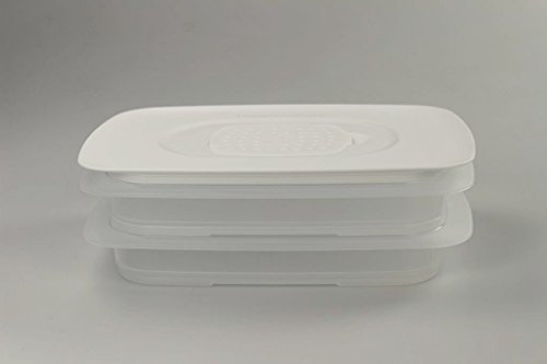 TUPPERWARE Cool`N Fresh 700 ml (2) Behälter + Klimadeckel weiß Stapelprofi