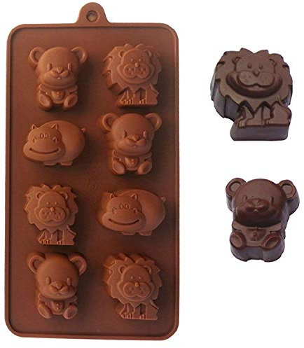 JasCherry Moldes de Silicona para Tartas, Chocolate, Caramelo, Jalea y Hielo - Serie Animal #2