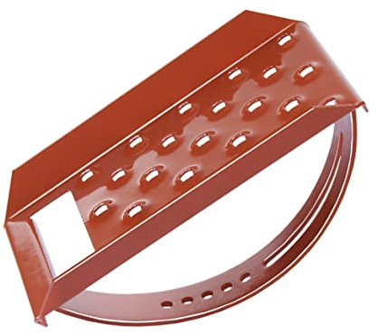 PAROTEC, Laufrost 25cm x 15cm, Ziegelrot, Dachtritt, Steigtritt Kaminpodest Laufgitter, Gitterrost, Einzeltirtt