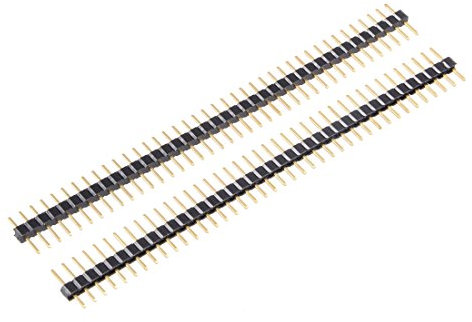 Sourcingmap 10Pcs 2mm Pitch 40P Single Row Straight Connector Pin Header Strip for Prototype Shield