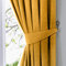 Fusion Dijon Alzapaños (65 x 10 cm) -2 Piezas-Accesorios Sala de Estar/Dormitorio Juego Disponibles-Polialgodón-Sujetadores de Cortina Mostaza, Ocre Amarillo, 26 x 4 (2X Tie Backs)
