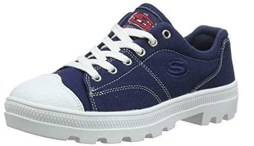 Skechers Damen Roadies-true Roots Sneaker, Blau Navy Canvas White Leather Trim Nvy, 39.5 EU