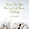 Wandtattoo mit Zitat Don't be Like The Rest of Them Darling, Coco Chanel Large (580 x 390mm) gold