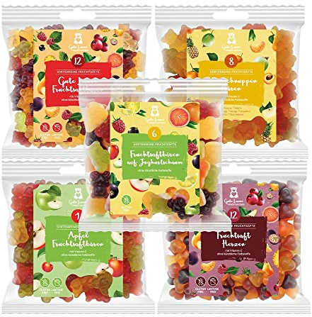 Fruchtgummi Vorteilspack XXL Survival Kit | 2,5 kg leckere Gummibärchen | Perfekt für jede Gelegenheit | Große Vorratspackung für extra langen Genuss